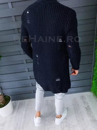 Cardigan barbati bleumarin slim fit ZR T3639 P18-4.2